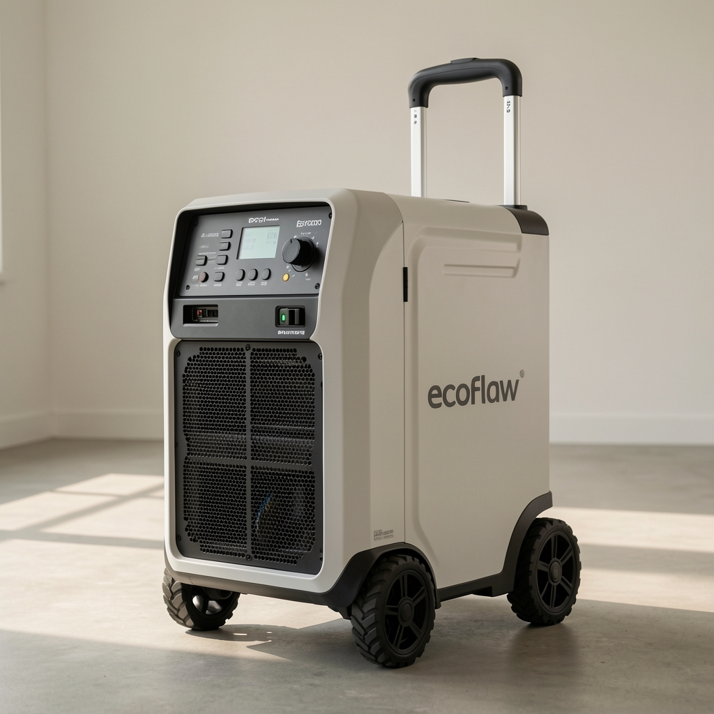 EcoFlow Delta Pro büyük kapasiteli güç istasyonu tekerlekli taşıma kolu